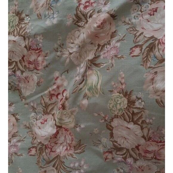 3 Pc Vintage Ralph Lauren Charlotte Floral Twin Comforter Flat Fitted Sheet Set - Picture 9 of 9